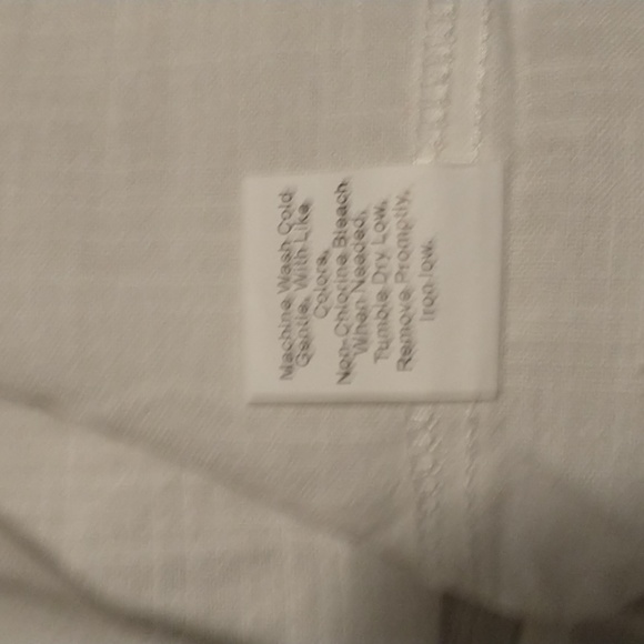 Gaovot woman's size M cotton blend top w balloon sleeves, ruching,embroidery NWT - Picture 6 of 11